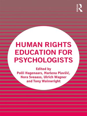 cover image of Human Rights Education for Psychologists